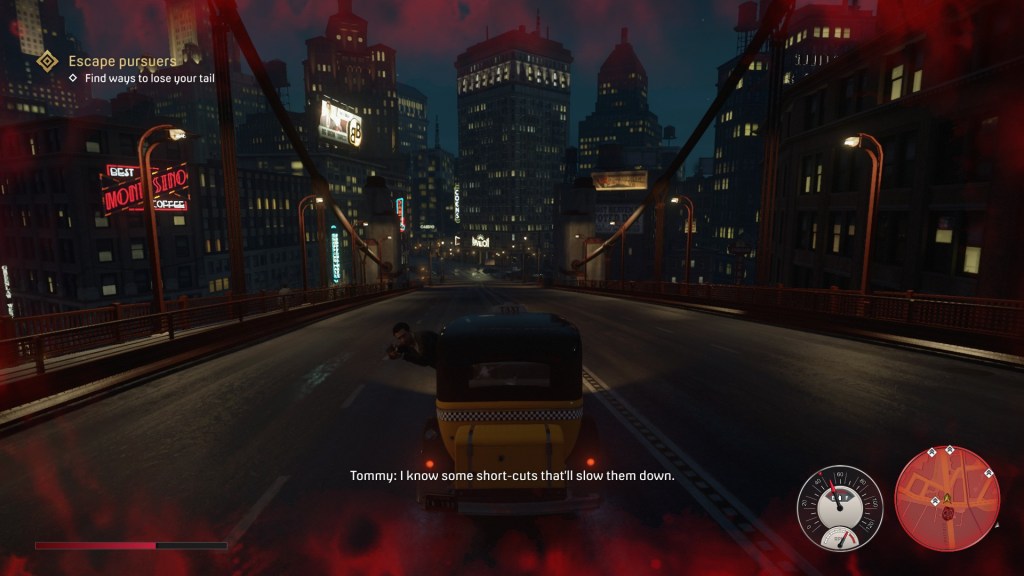 Погоня на таксі через міст